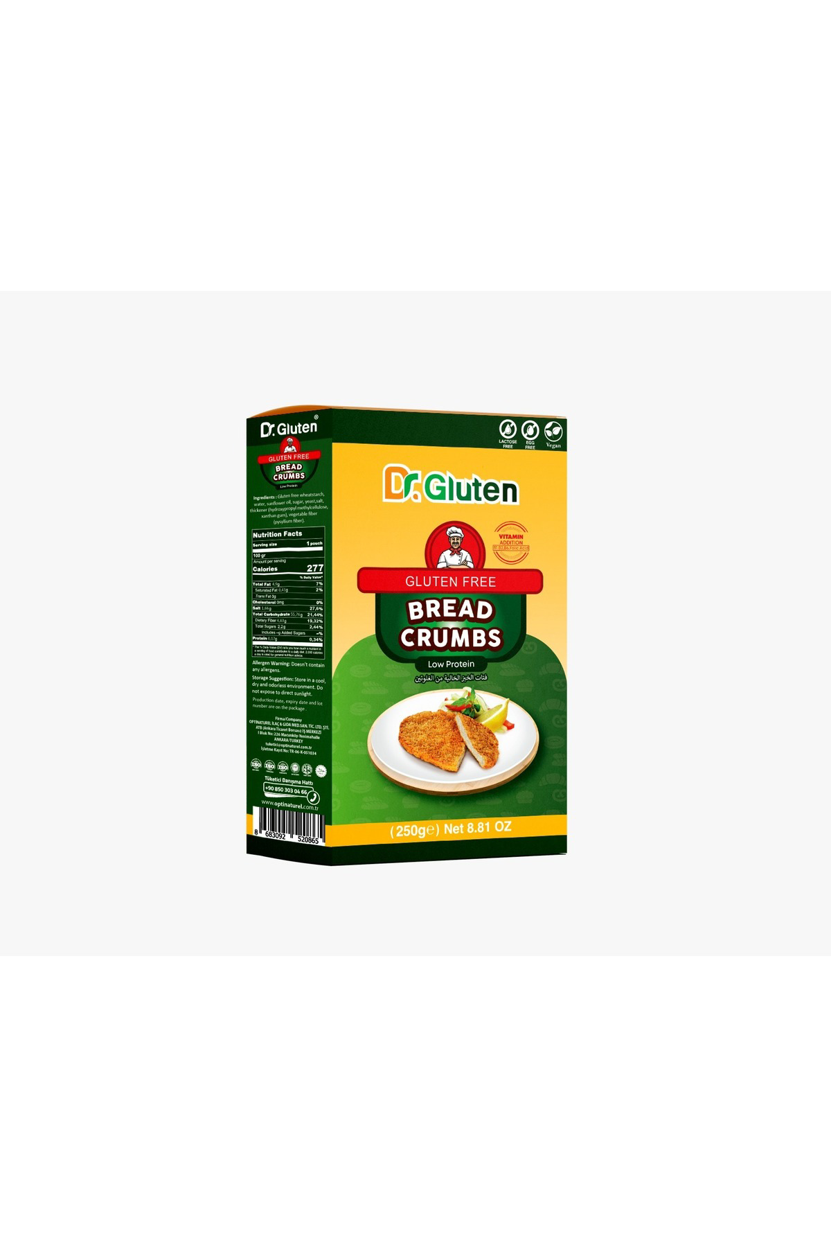 Glutensiz Galeta Unu 250 gr Bread Crumbs