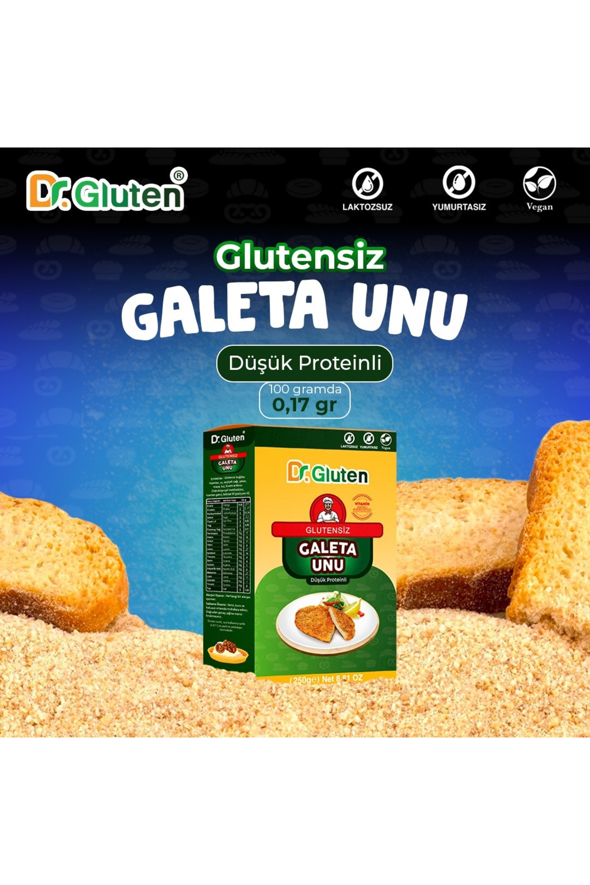 Glutensiz Galeta Unu 250 gr Bread Crumbs
