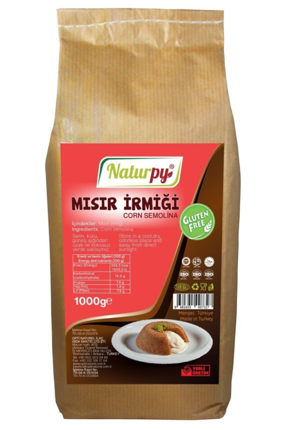Glutensiz İrmik 1000 gr