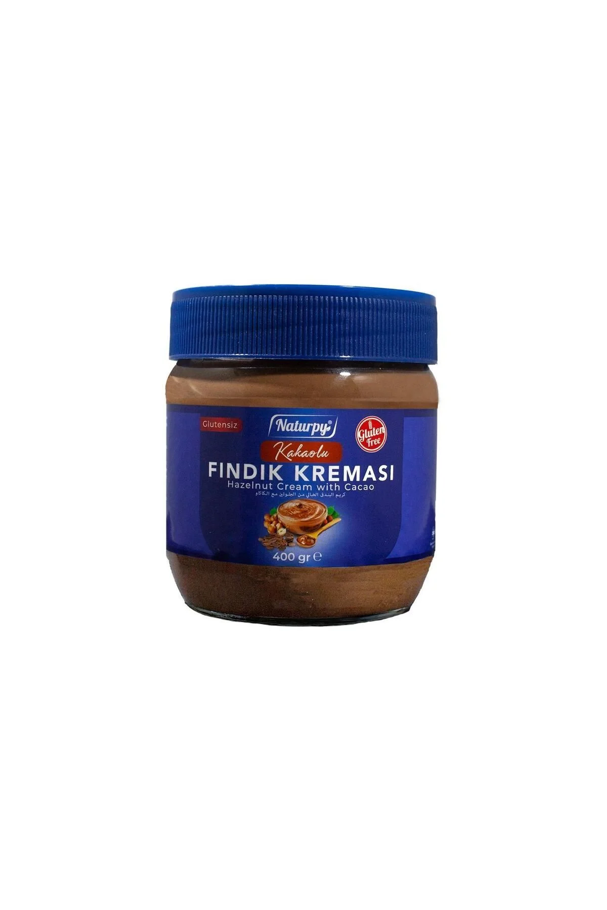 Glutensiz Kakaolu Fındık Kreması Gluten Free Hazelnut Cream 400 g Glutensiz Kakaolu Fındık Kreması Gluten Free Hazelnut Cream 400 g