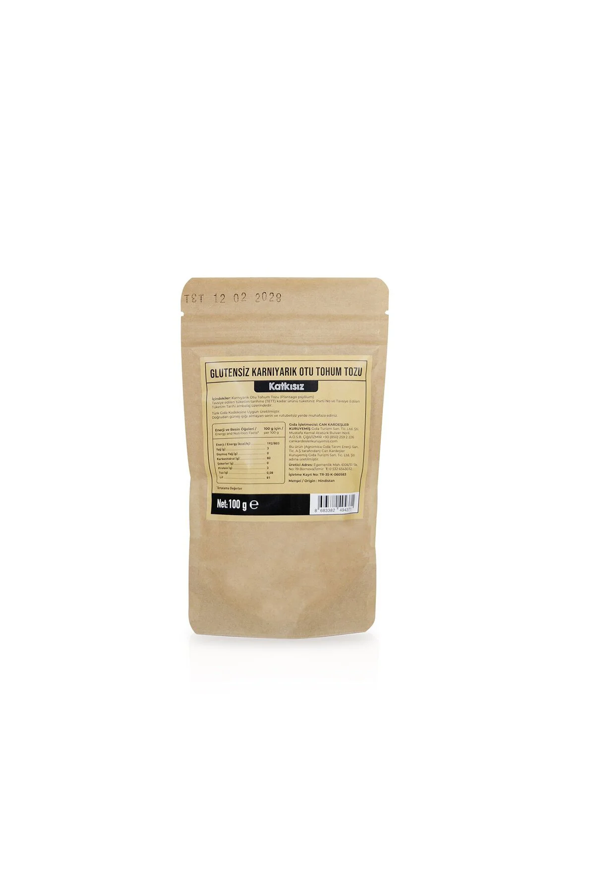 Glutensiz Karnıyarık Otu Tohumu ( Psyllium) 100 g Glutensiz Karnıyarık Otu Tohumu ( Psyllium) 100 g - Görsel 2