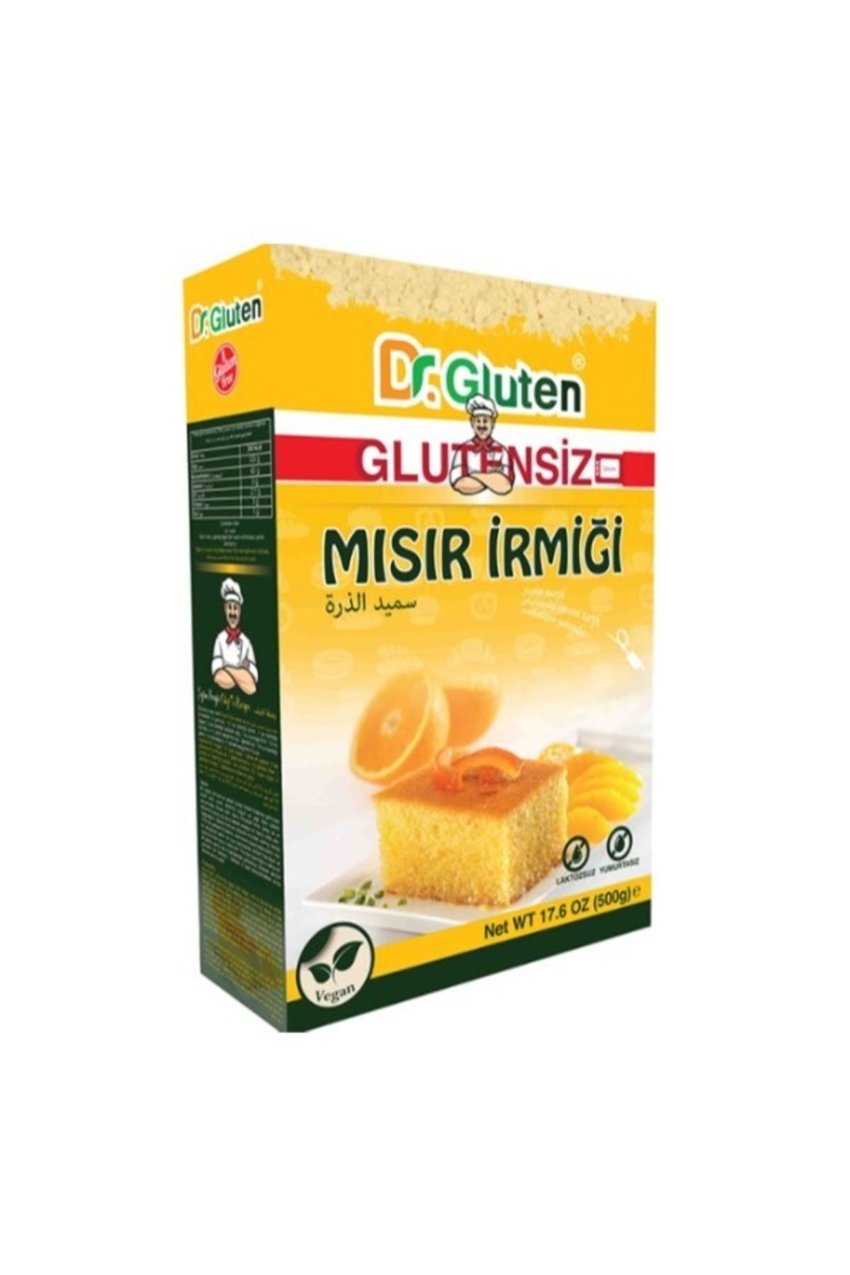 Glutensiz Mısır Irmiği 500 G ( Vegan - Laktozsuz - Yumurtasız )