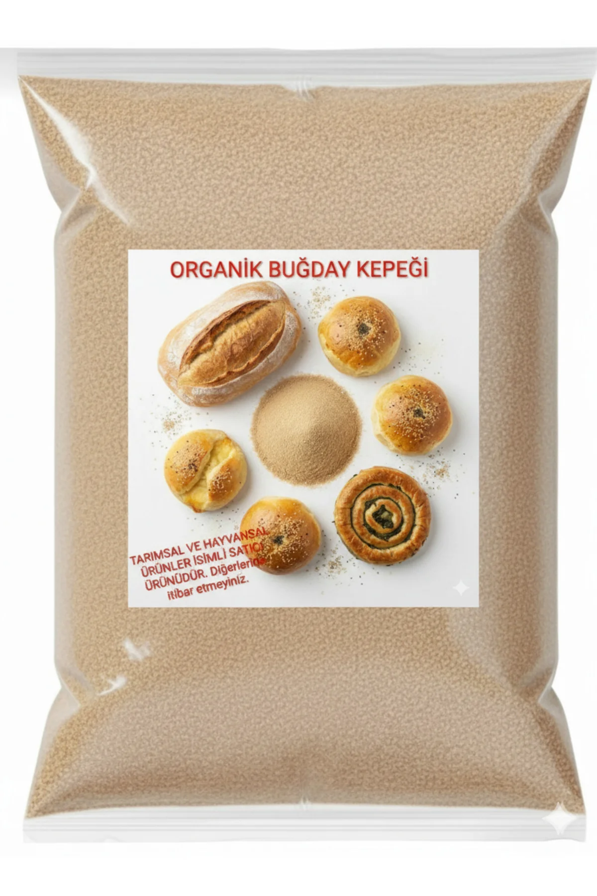 Glutensiz Organik Buğday Kepeği Unu 3 Kğ + Hediye Üzüm Fidanı Tohumları