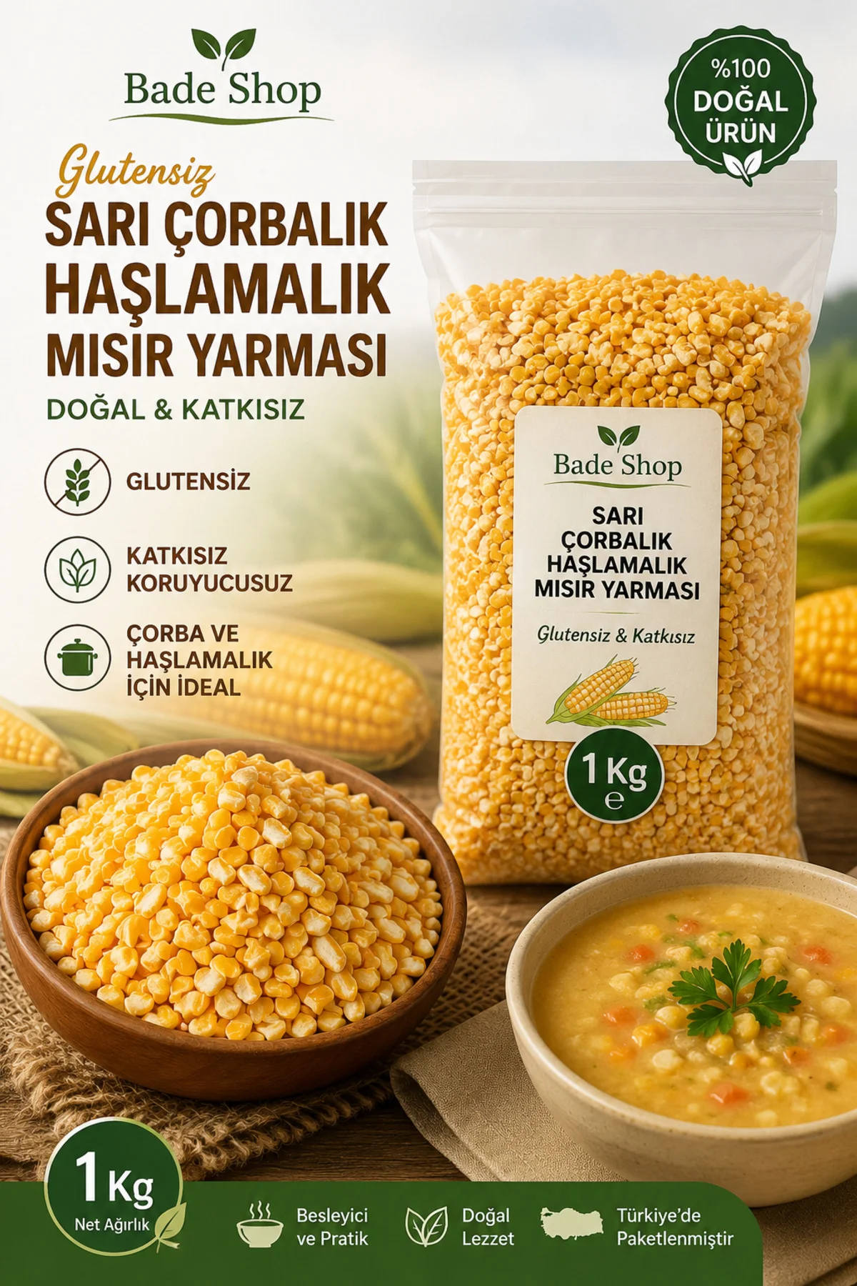 Glutensiz Patlayan Mısır (Cin Mısır) 1 Kg – Doğal ve Katkısız Glutensiz Patlayan Mısır (Cin Mısır) 1 Kg – Doğal ve Katkısız Fiyatı, Yorumları ve Özellikleri