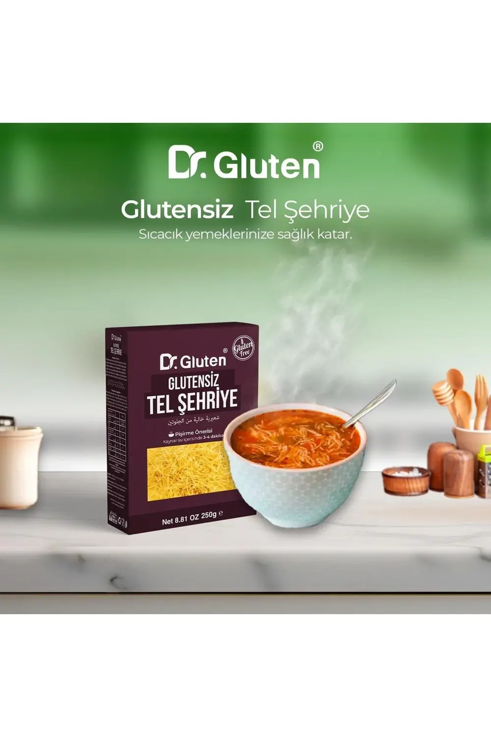 Dr.Gluten Glutensiz Tel Şehriye 250 Gr