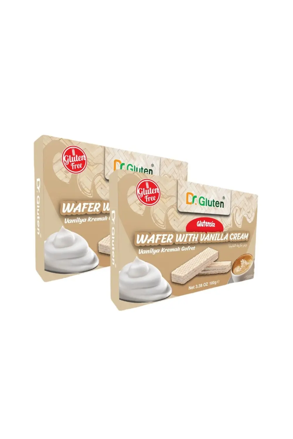 Glutensiz Vanilyalı Gofret 100 G X 2 Paket