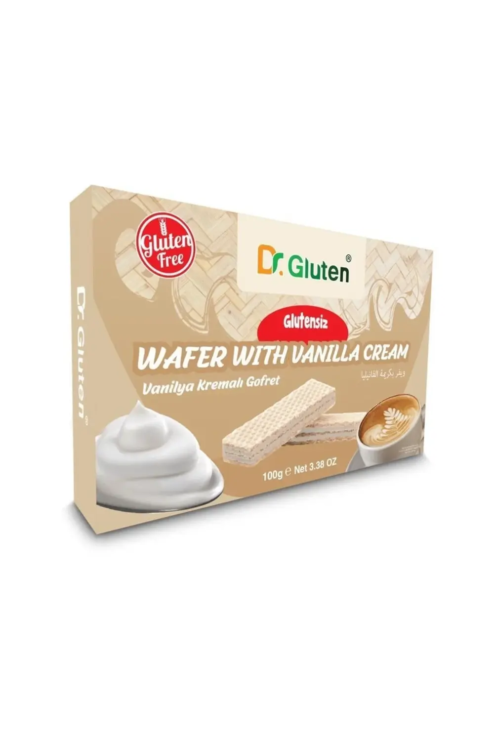 Glutensiz Vanilyalı Gofret 100gr