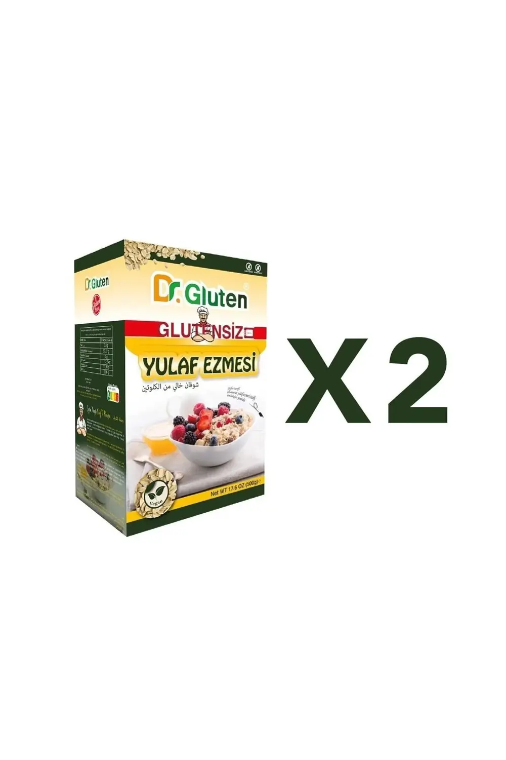 Dr.Gluten Glutensiz Yulaf Ezmesi 500G X2 Adet Fırsat Paketi