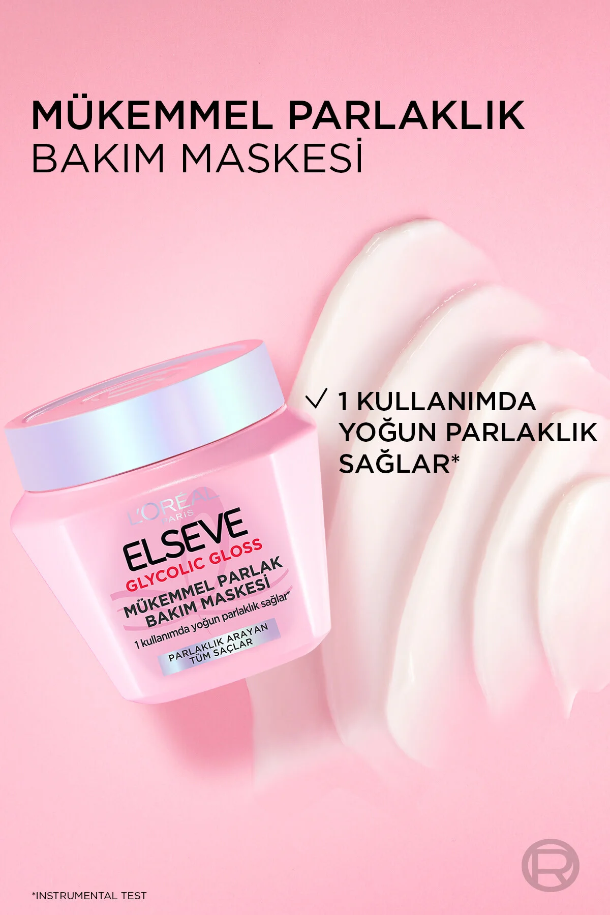 Glycolic Gloss Mükemmel Parlaklık Veren Saç Bakım Maskesi 300ml