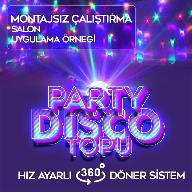 GM-0803B Sihirli Led Dönen Disko Topu Hoparlör Kablosuz USB/Mp3/B
