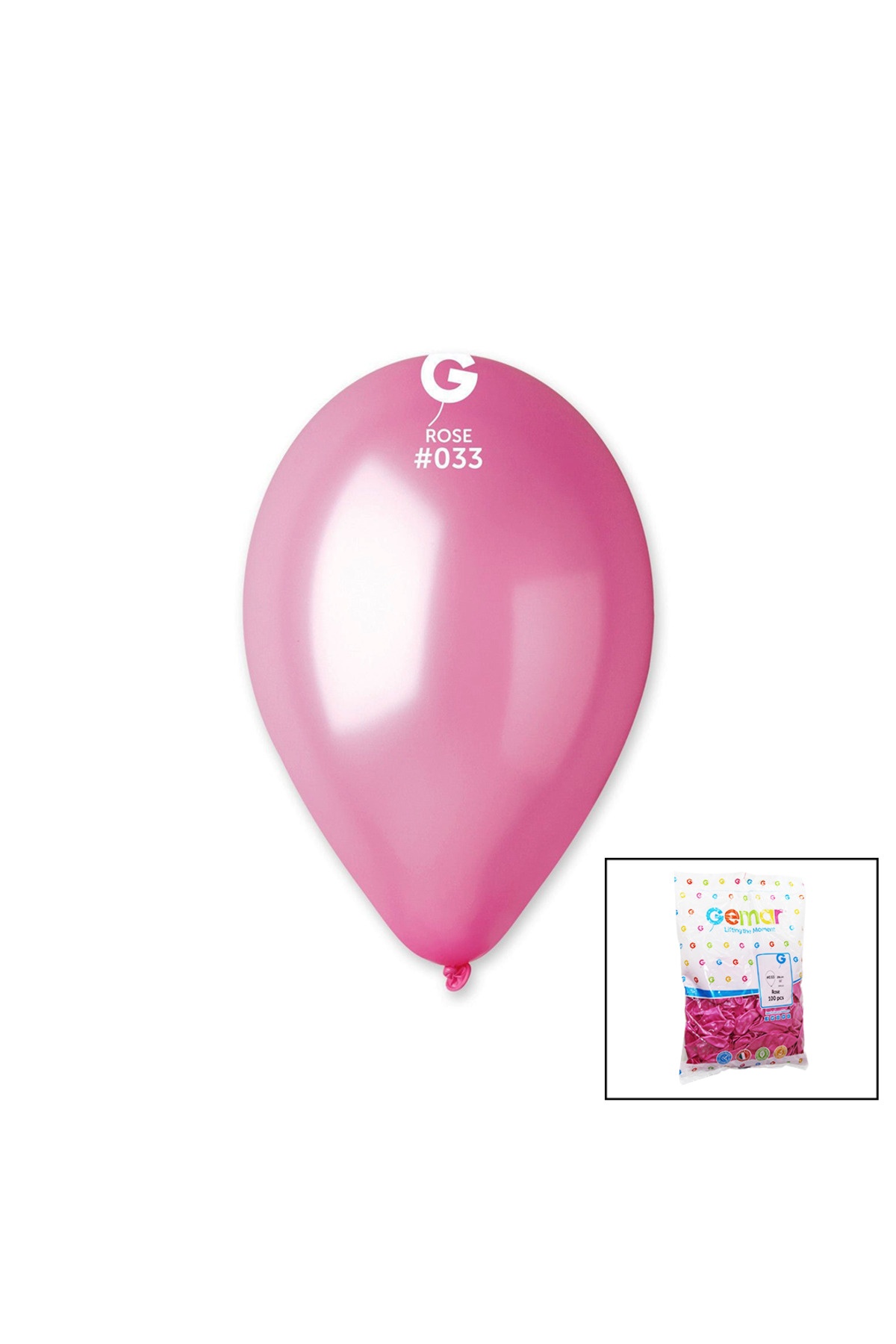 Ok Aksesuar Gm-110-33 Metalik - Pembe Balon 11&Apos;&Apos; - 28Cm - 100 Parça