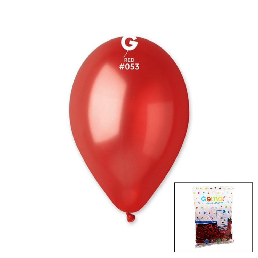 GM-110-53 METALİK - KIRMIZI BALON 11&amp;apos;&amp;apos; - 28CM -