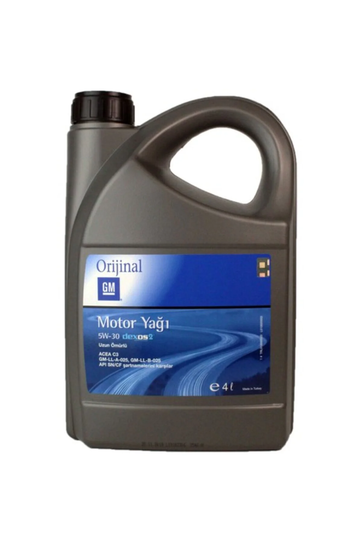 GM SAE 5W30 Dexos 2 4 LT Tam Sentetik Motor Yağı 2025 Üretim