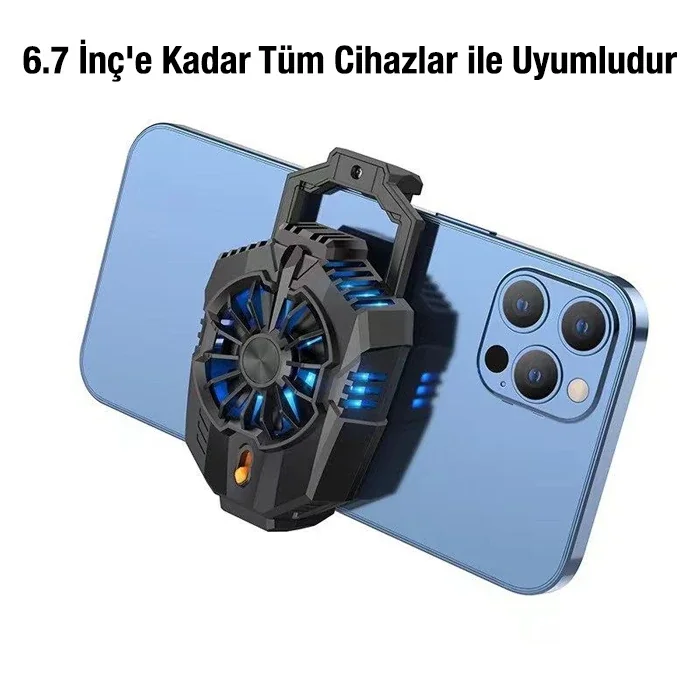 GM10 Hava Soğutmalı Cep Telefon Soğutucu Fan - Oyun Isınmasına Son