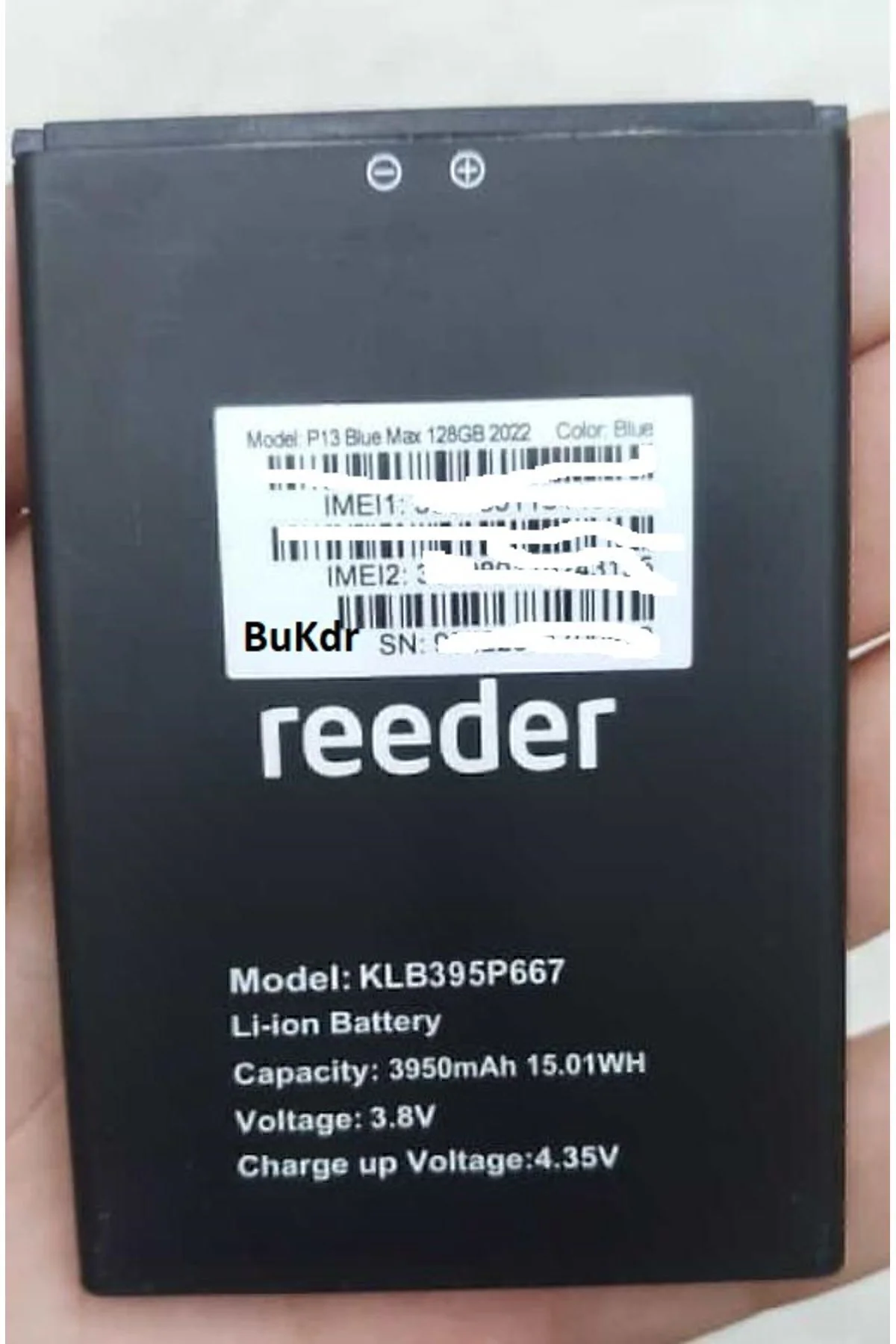Gmr Reeder P13 Blue Max 2022 Batarya Pil