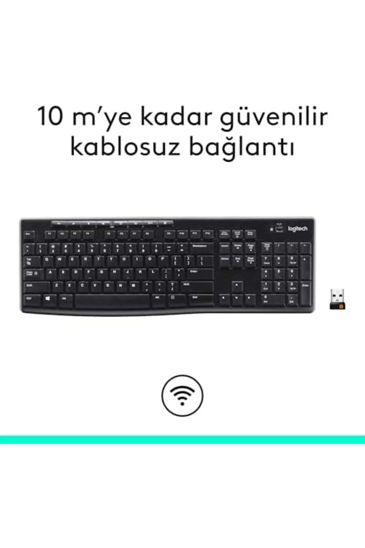 gnyshop K270 Kablosuz Klavye, Tuş Takımı, Sıvı Dökülmesine Dayanı