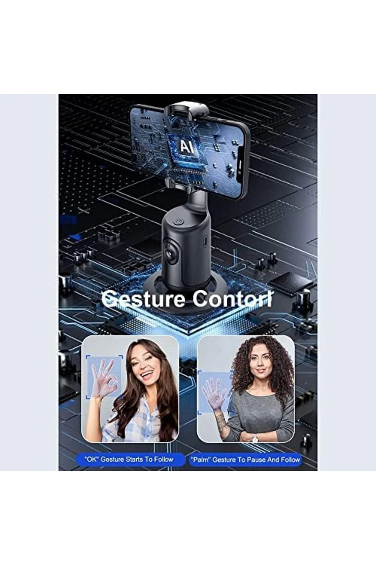 gnyshop P01 360° Hareket Algılayıcı Sensörlü Akıllı Çekim Selfie 