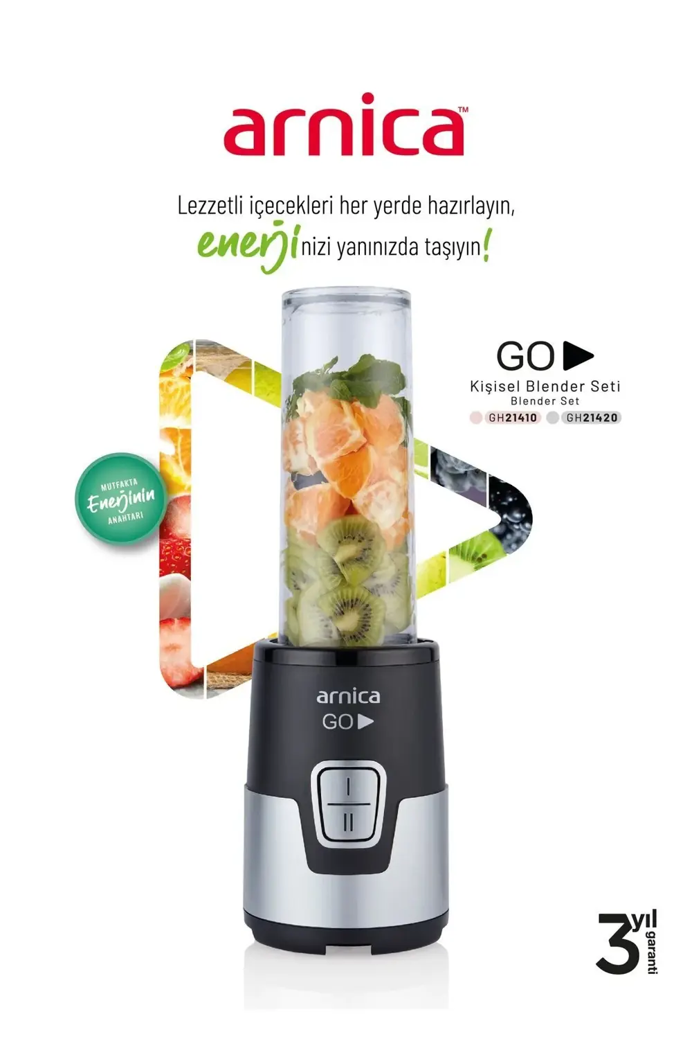 GO GH21420 Kişisel Smoothie Blender Inox