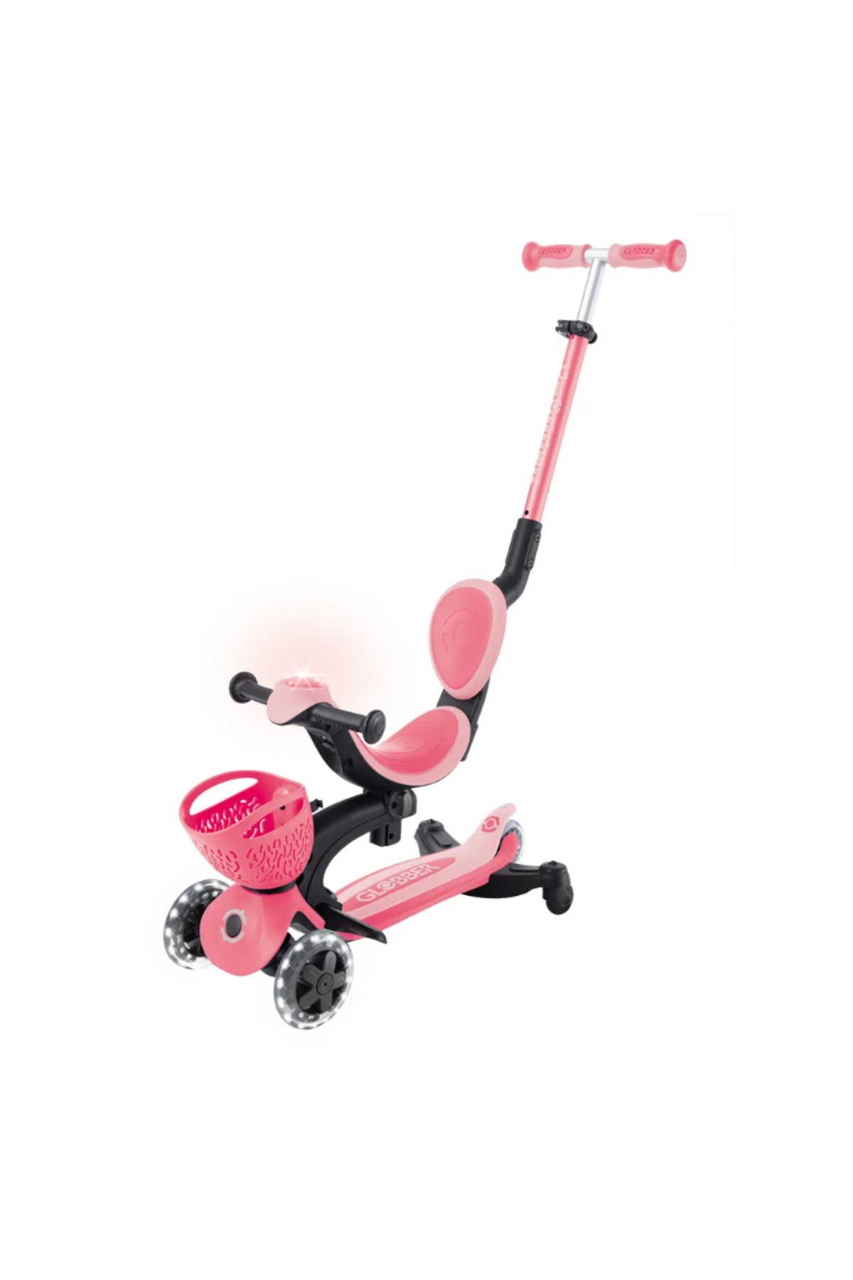 Go Up Baby 360 Işıklı Scooter - Koyu Pastel Pembe 844-210