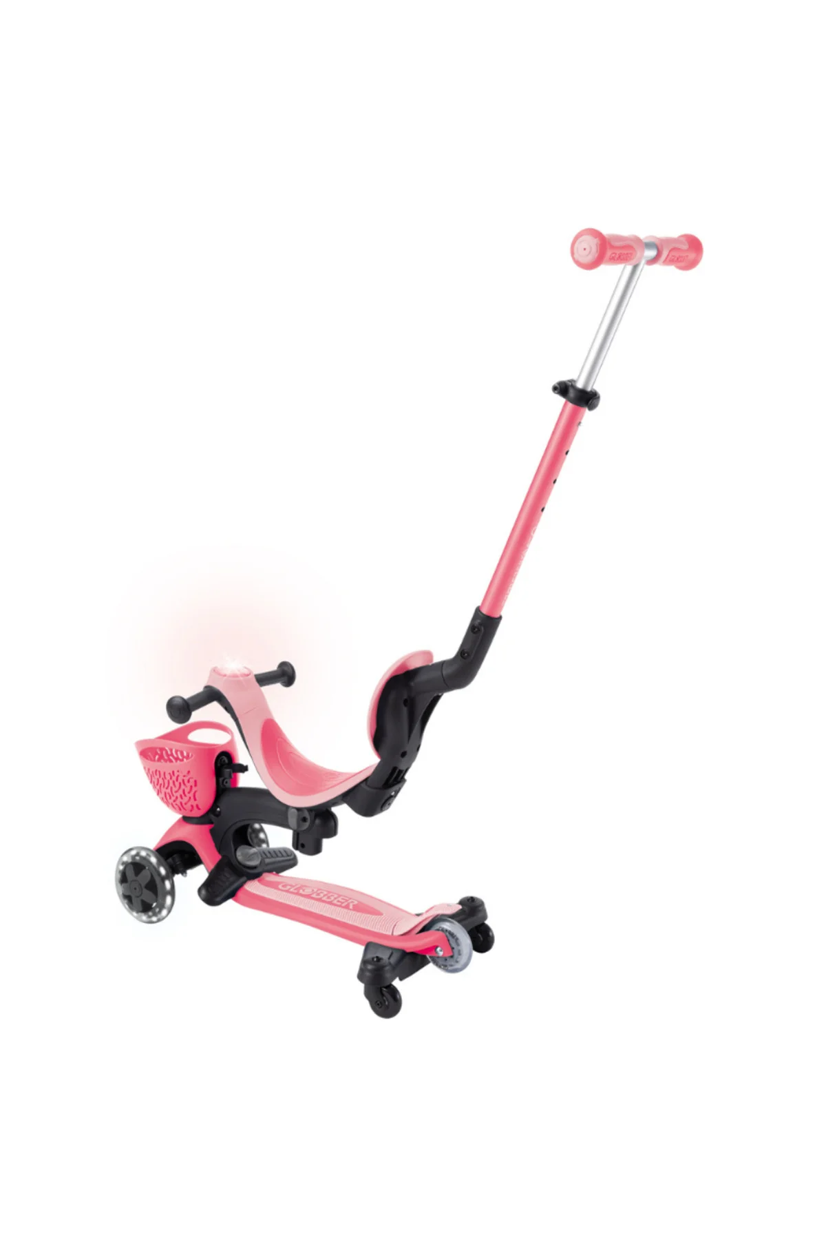 Go Up Baby 360 Işıklı Scooter - Koyu Pastel Pembe 844-210