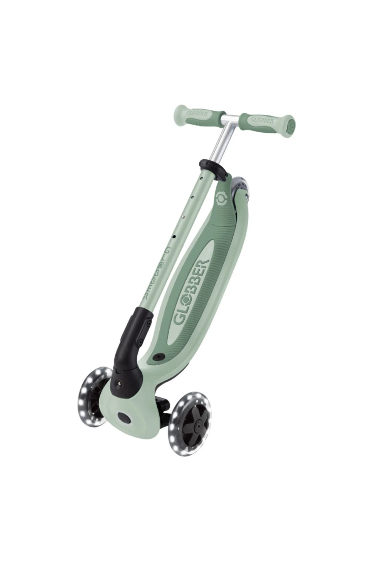 Go Up Baby 360 Işıklı Scooter - Zeytin Yeşili