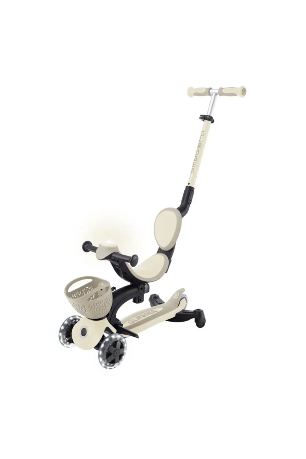 Go Up Baby 360 Işıklı Scooter - Koyu Bej