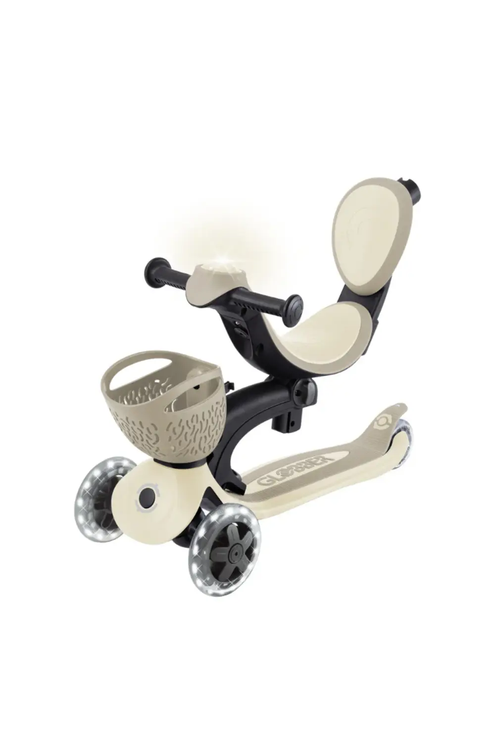 Go Up Baby 360 Işıklı Scooter - Koyu Bej