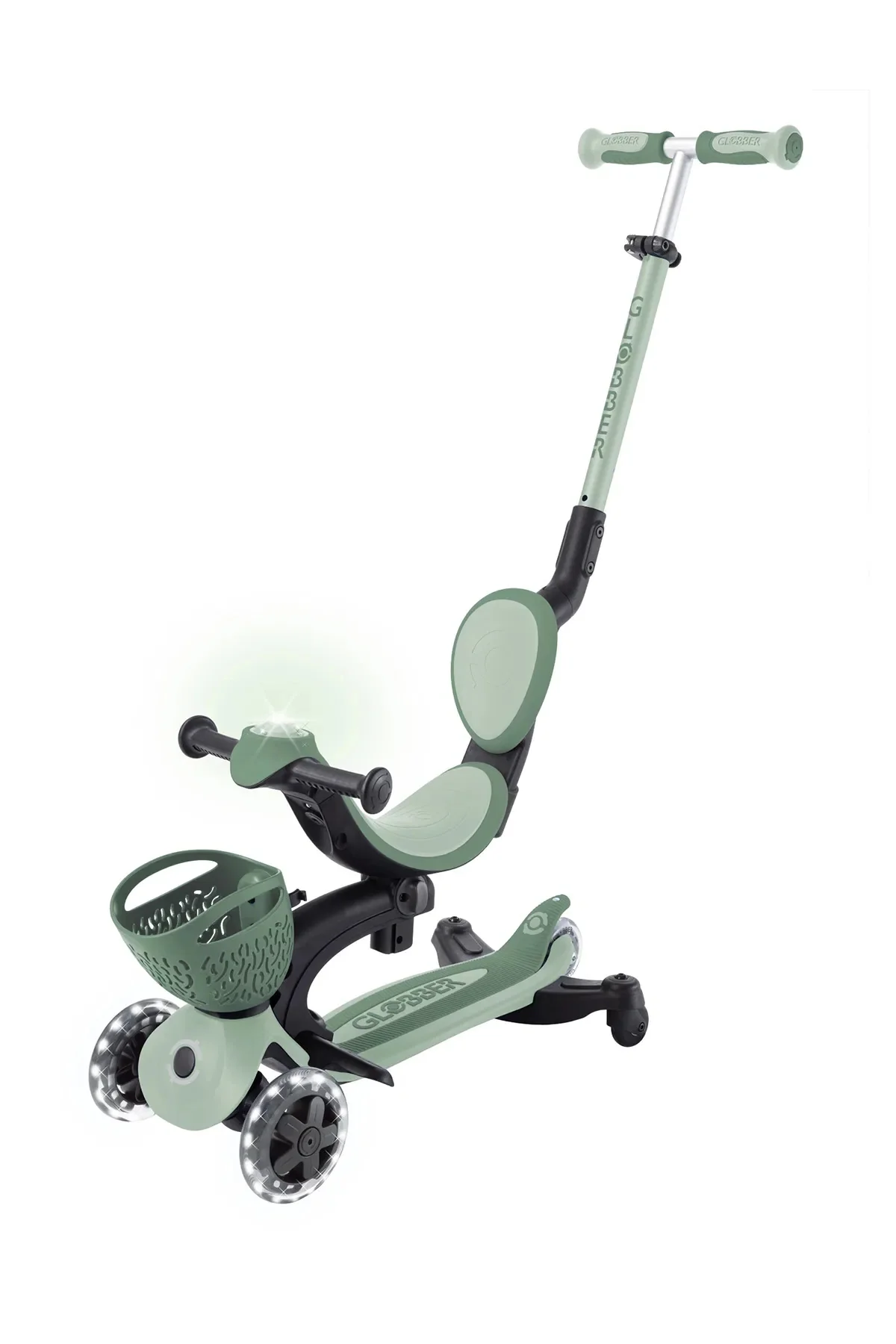 Go Up Baby 360 Scooter (ışıklı) Zeytin Yeşili