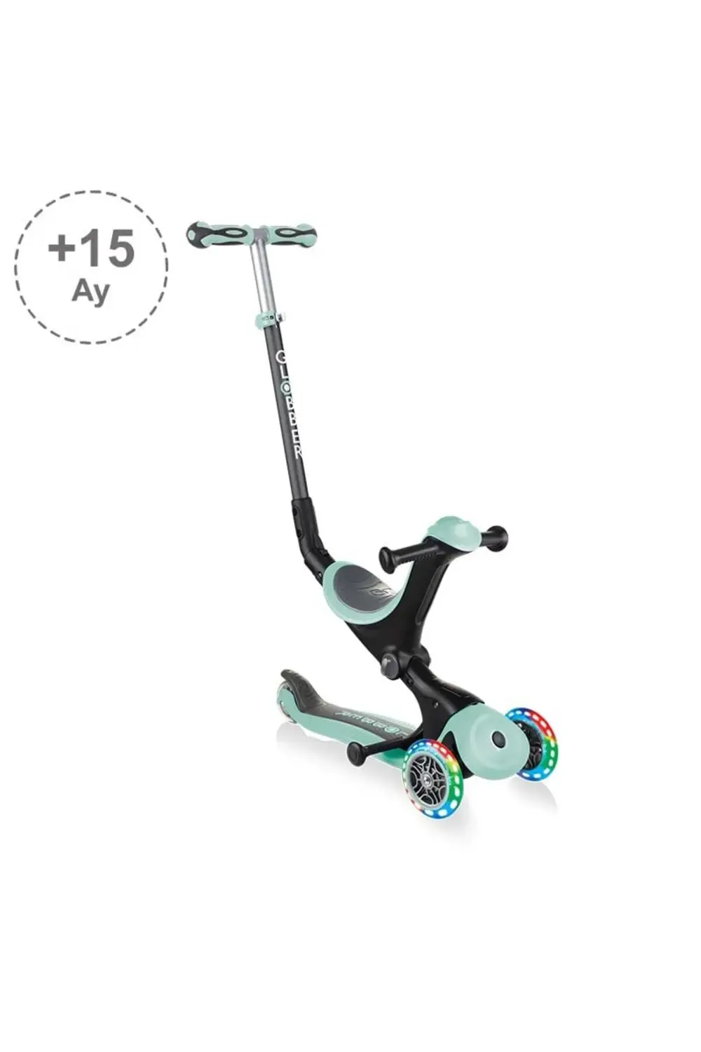 Go Up Deluxe Işıklı Scooter - Mint Yeşili