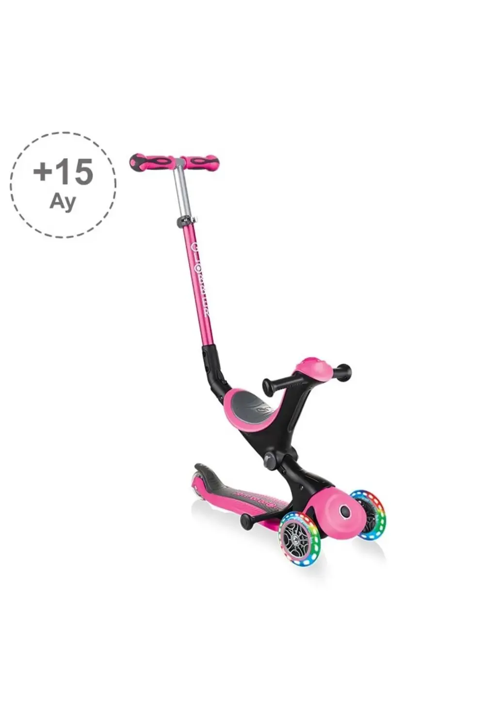 Go Up Deluxe Işıklı Scooter - Pembe