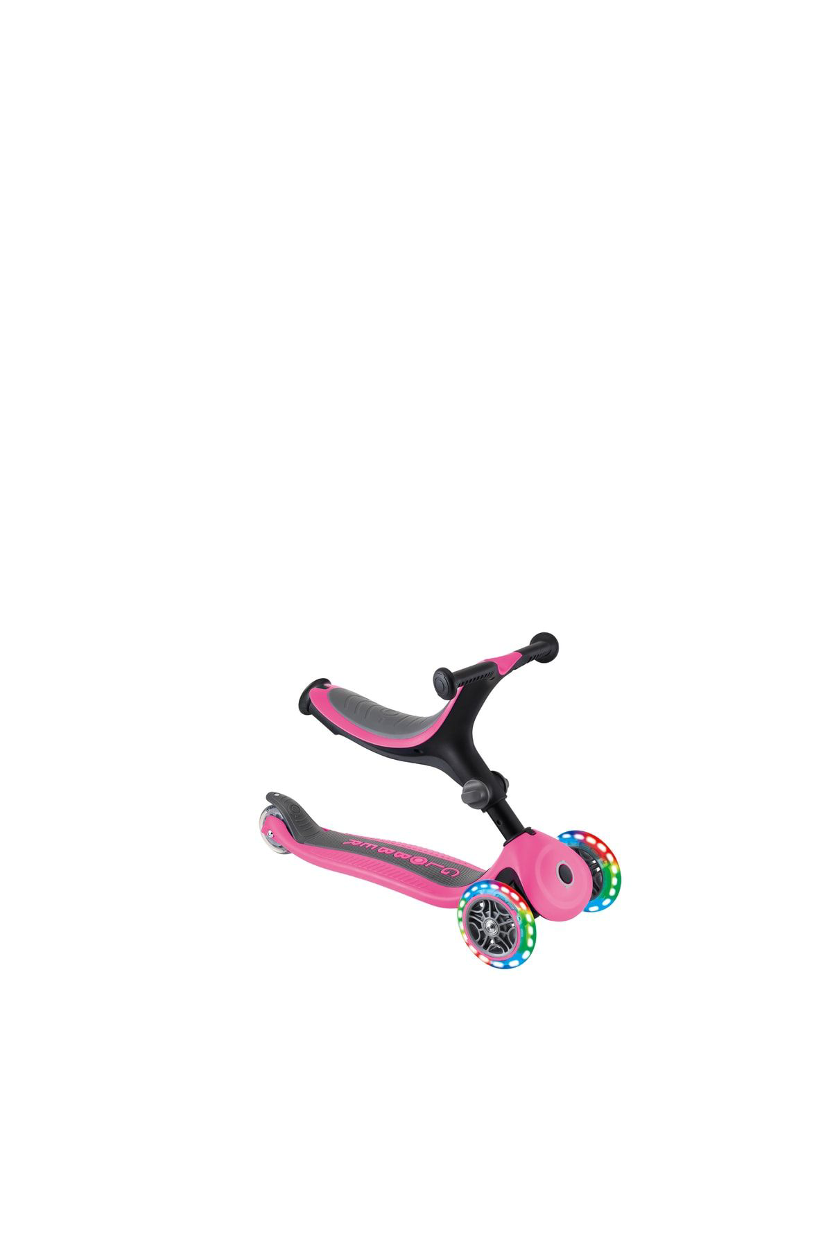 Go Up Foldable Plus Işıklı Scooter - Pembe
