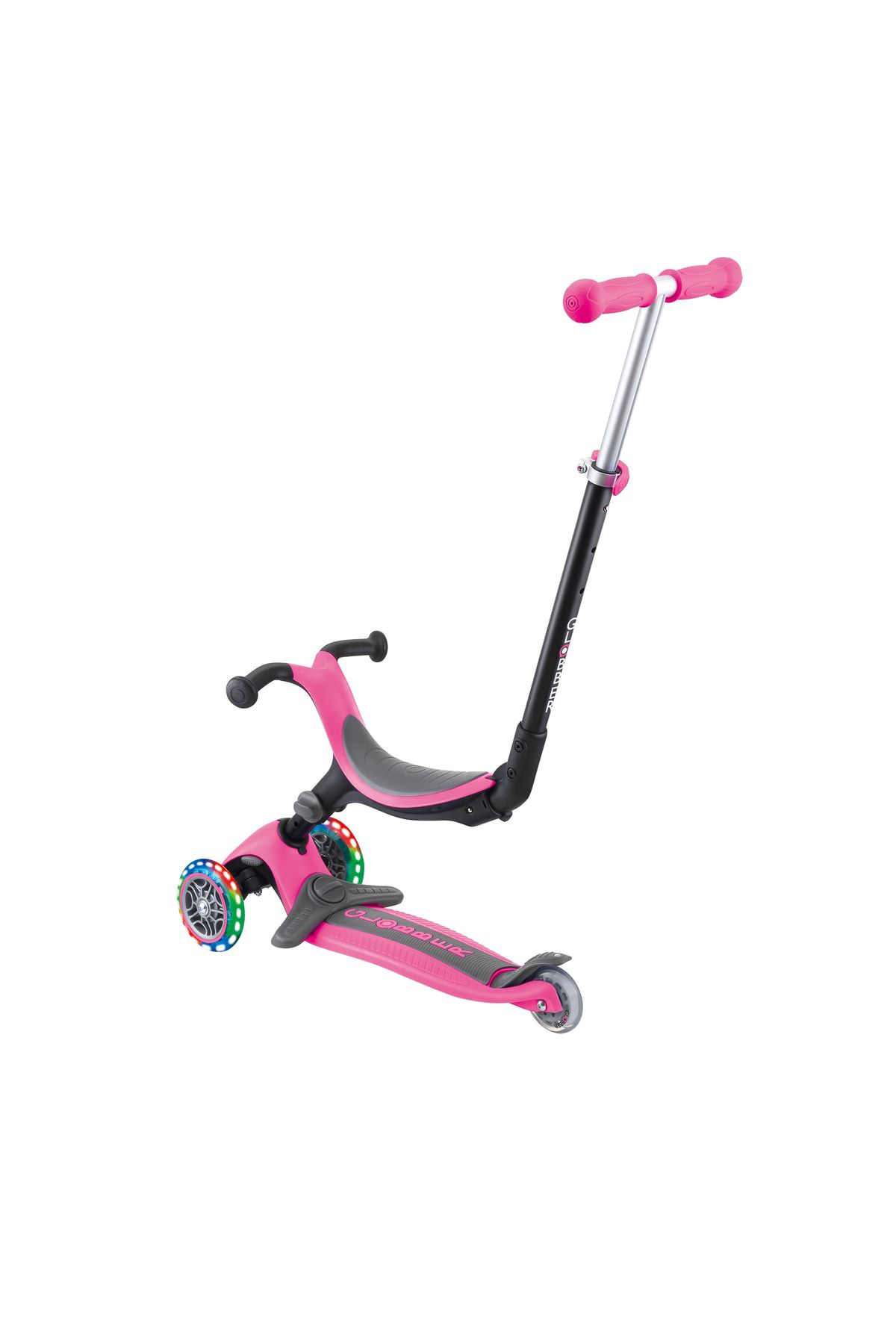 Go Up Foldable Plus Işıklı Scooter - Pembe