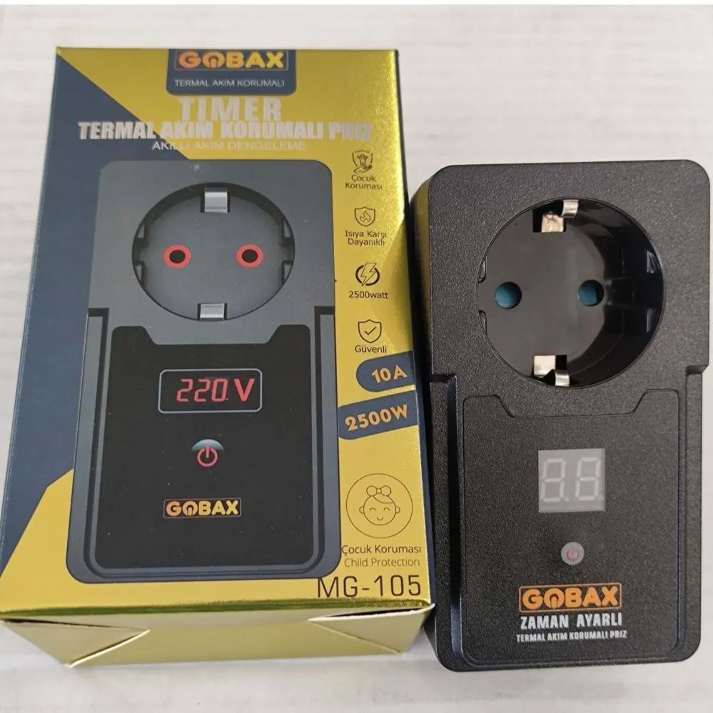 Evimdeyokyok Gobax Mg-105 Termal Akim Korumali Priz Tdrtr