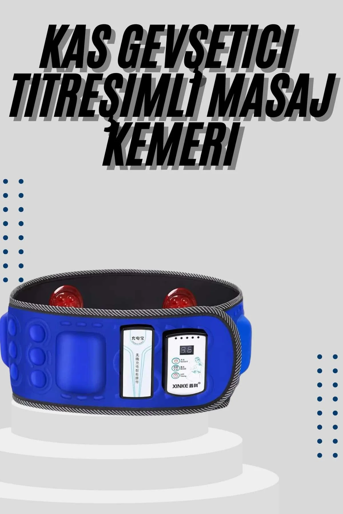 Göbek İnceltme Kemeri Kas Gevşetici Masaj Aleti Titreşimli Masaj 