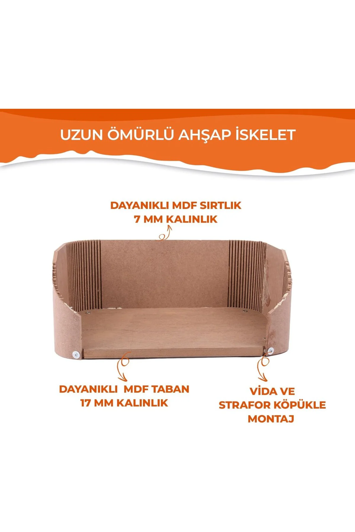 Gobypet Peluş Kedi Koltuğu | Yumuşak Kedi Yatağı | Köpek Koltuğu 