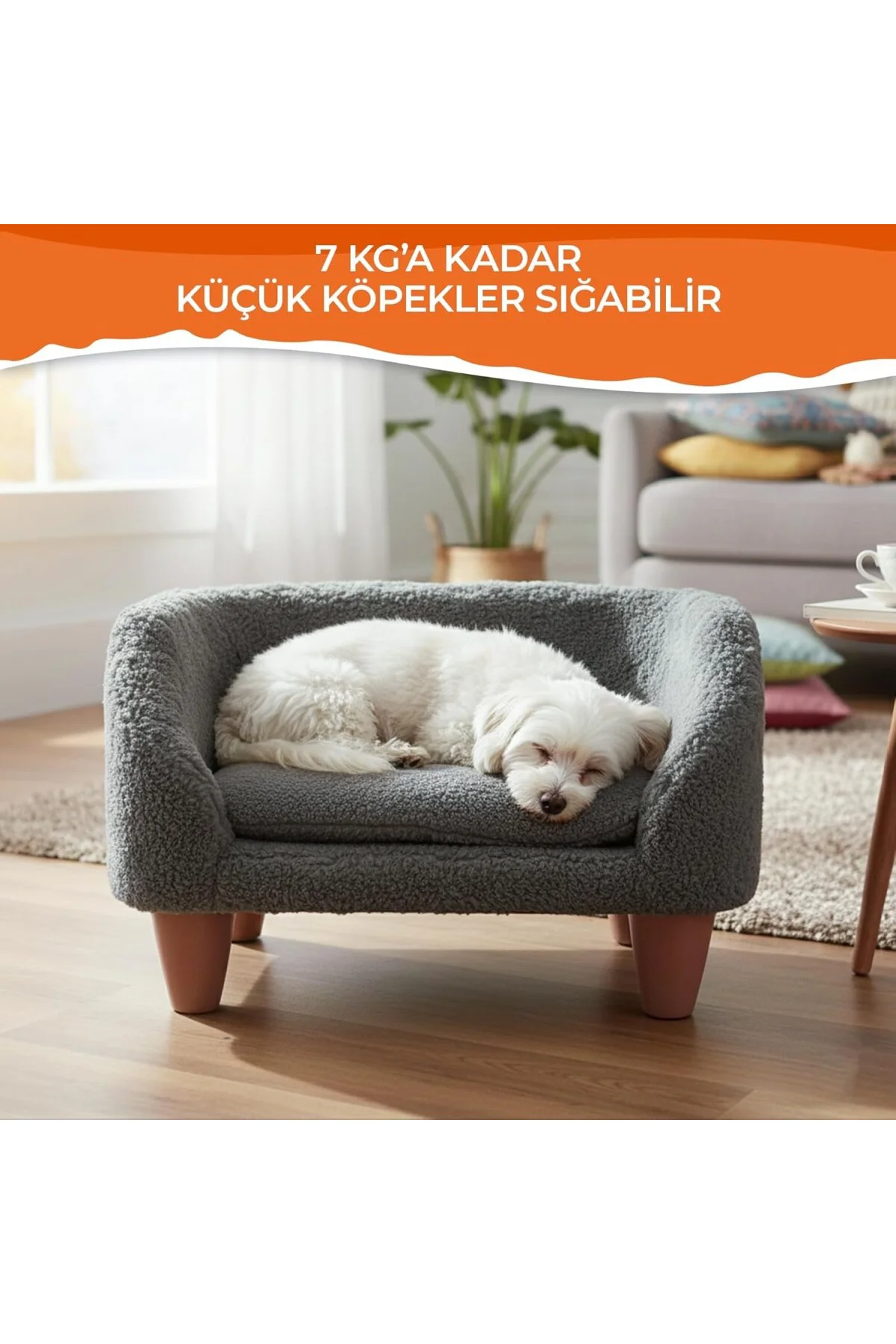 Gobypet Peluş Kedi Koltuğu | Yumuşak Kedi Yatağı | Köpek Koltuğu 