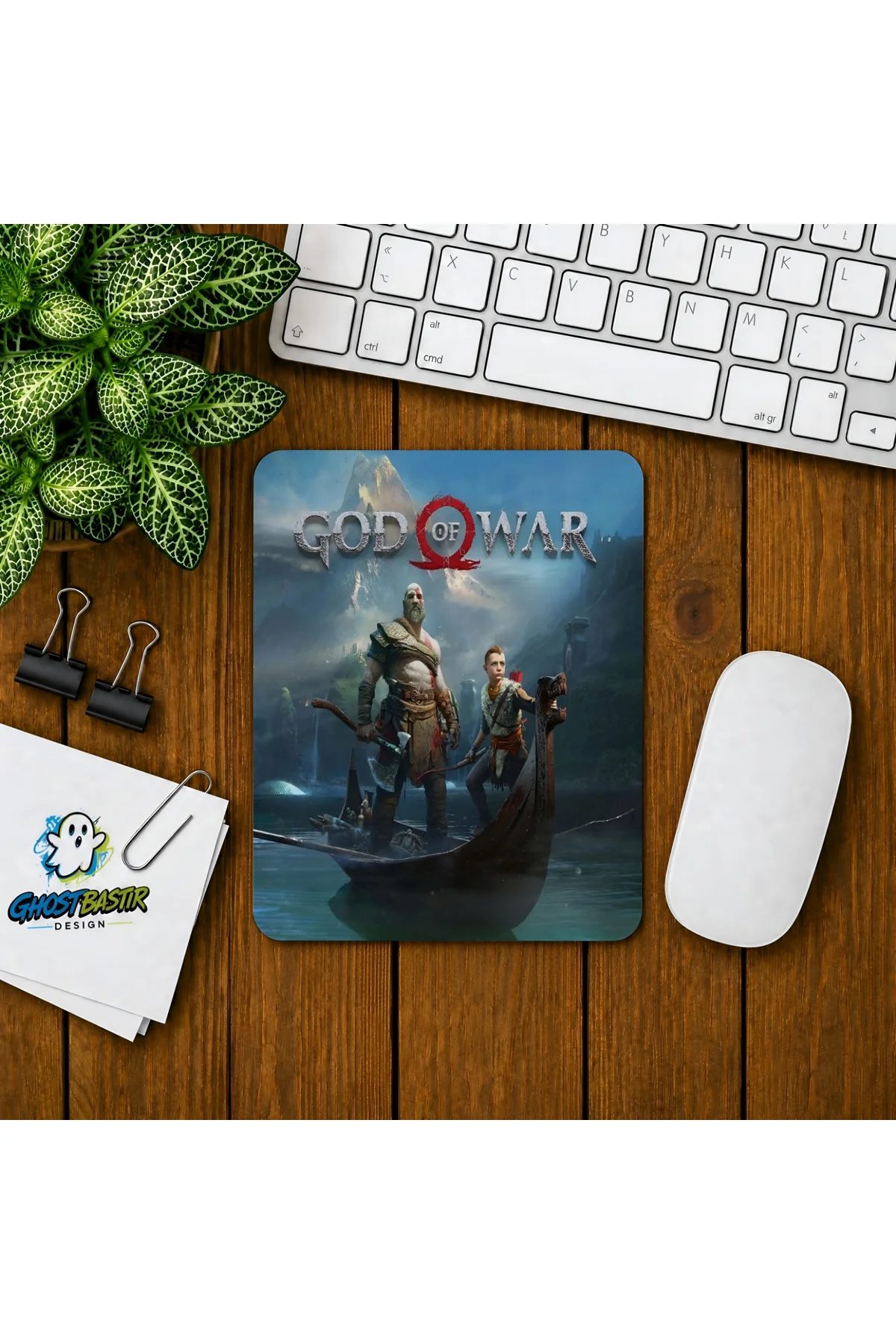 God Of War Baskılı Oyuncu Mousepad 088