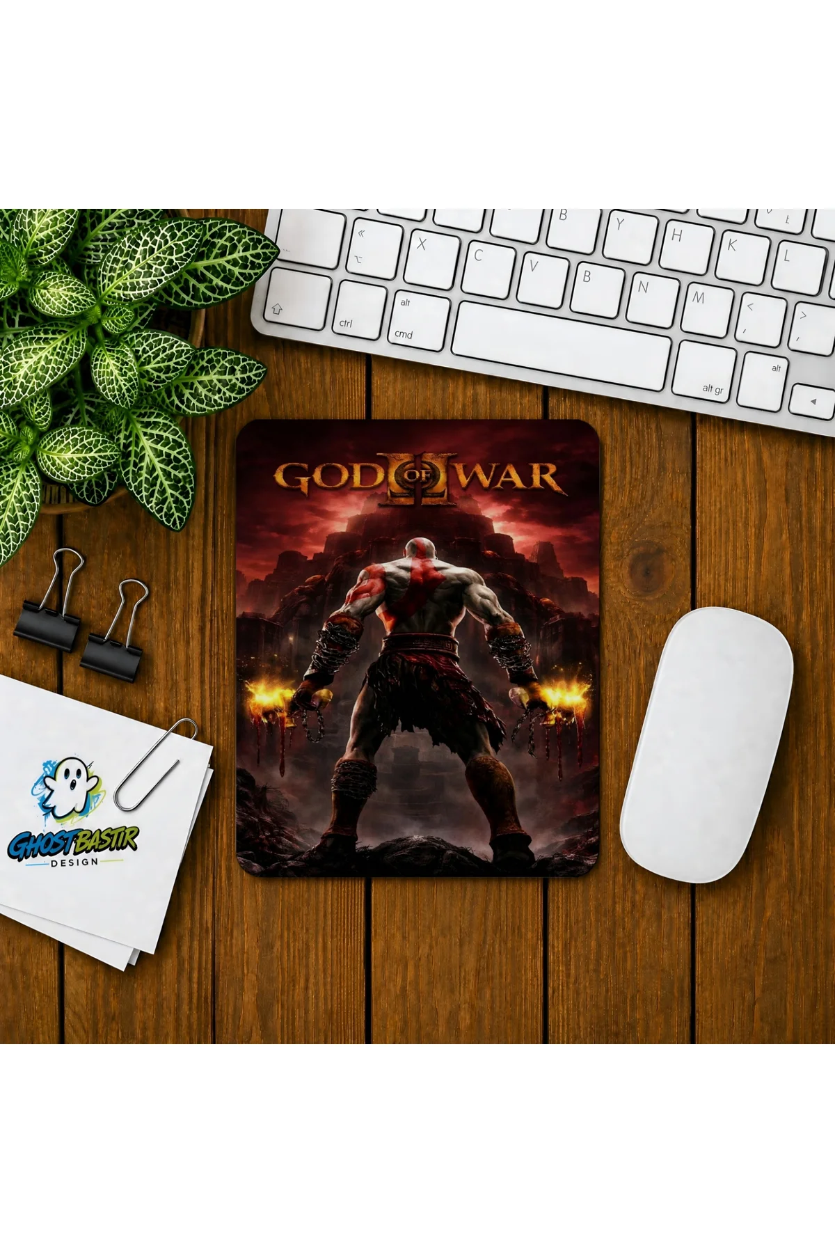 God Of War Baskılı Oyuncu Mousepad 089