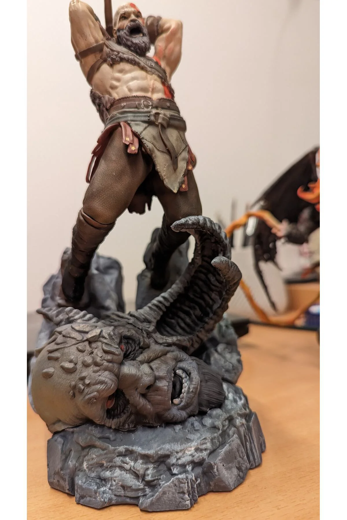 God of War Kratos Figür God of War Öfkeli Kratos Obje 25CM Büyük Boy