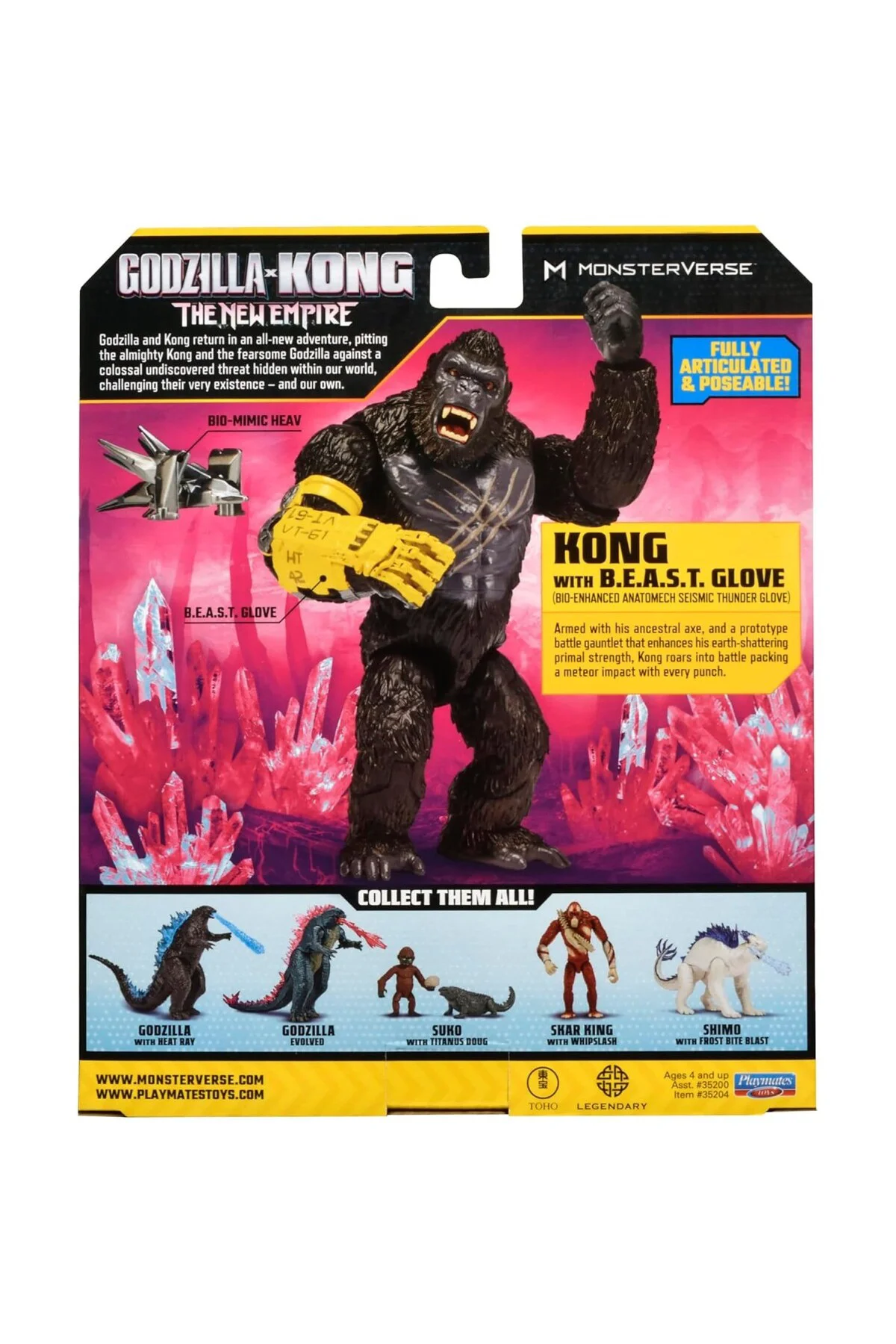 Godzilla x Kong Aksiyon Figürü 15 Cm Kong With B.E.A.S.T. Glove