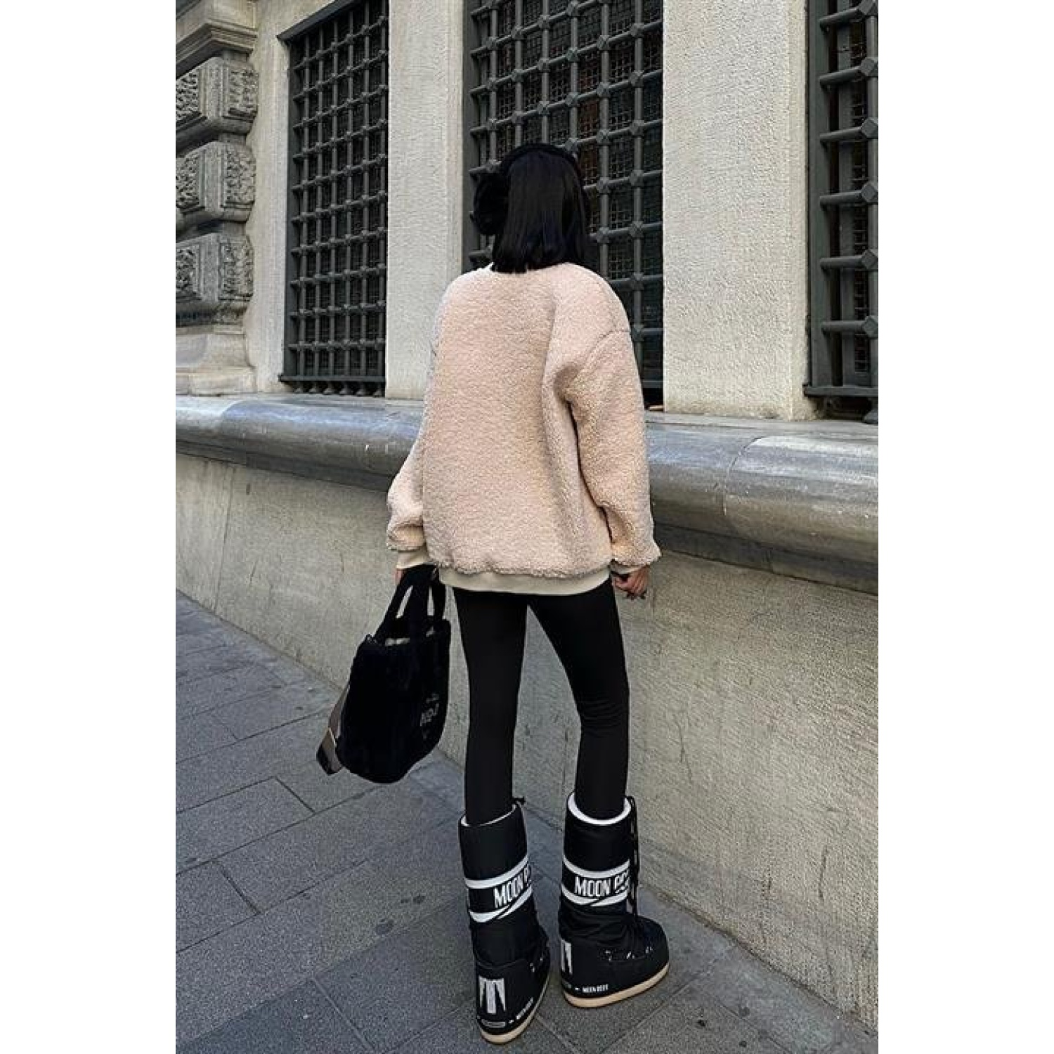 Göğsü Denim Garnili Sweatshirt