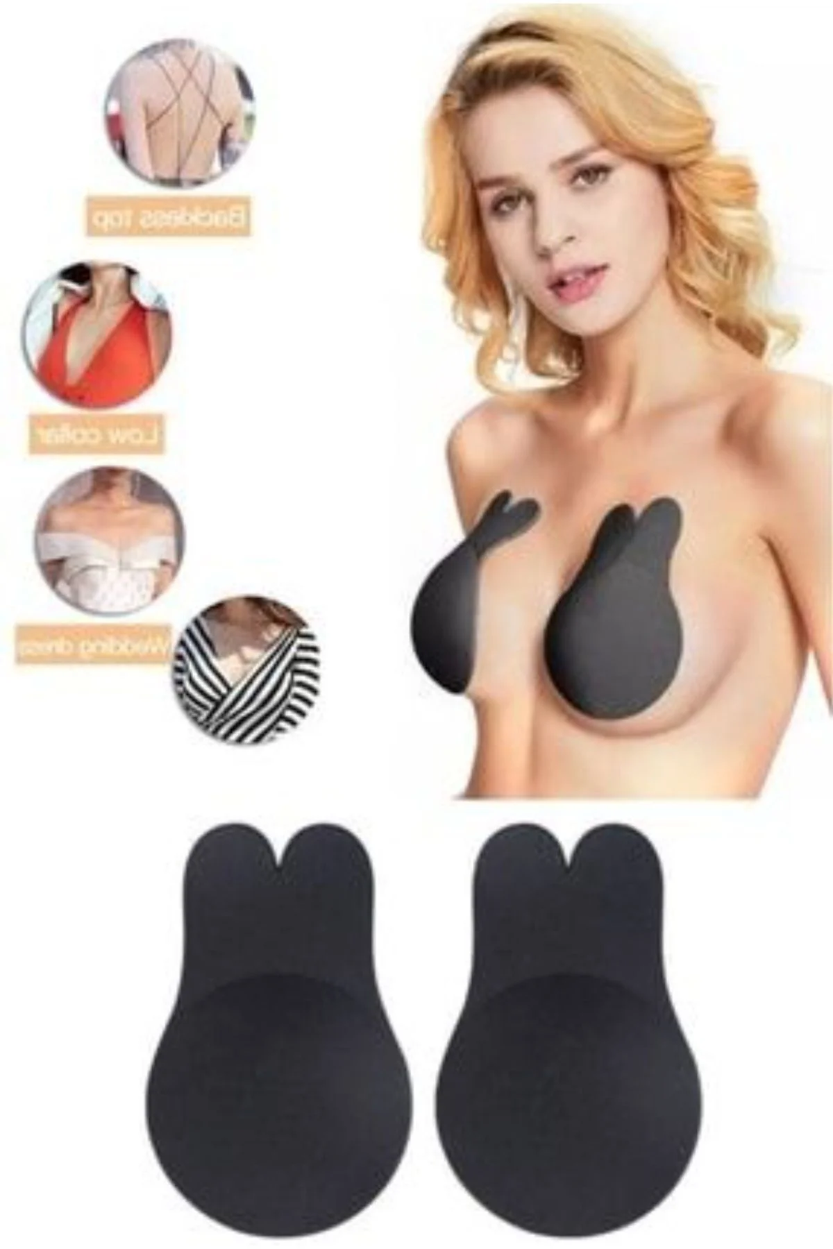 Göğüs Dikleştirici Ve Göğüs Ucu Kapatıcı Hayalet Sütyen 11 Cm
