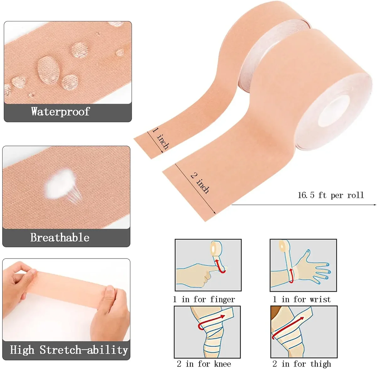 Göğüs Dikleştirme Bandı S Beden 2.5 Cm Genişlik