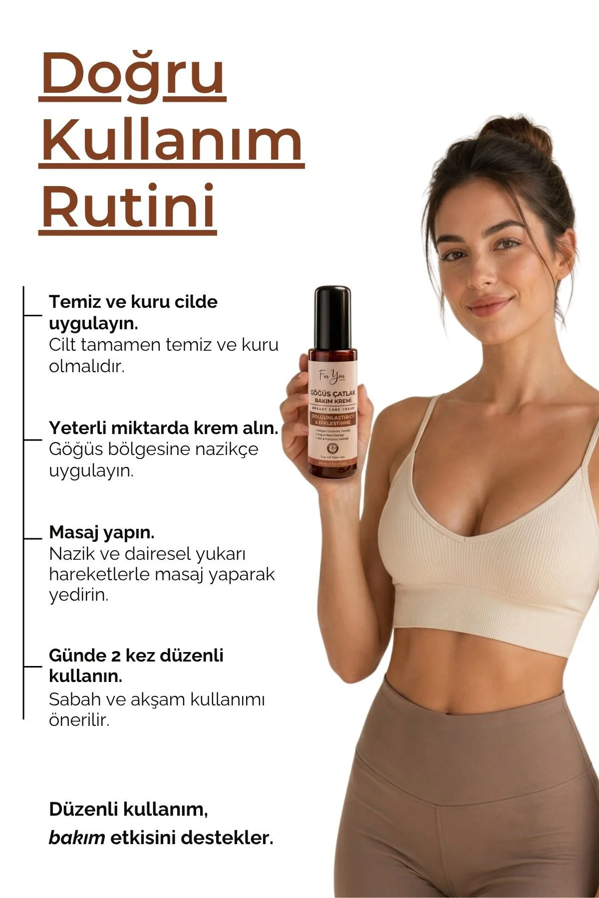 Göğüs Dolgunlaştırıcı Çatlak Bakım Kremi l Dikleştirici & Dolgun 