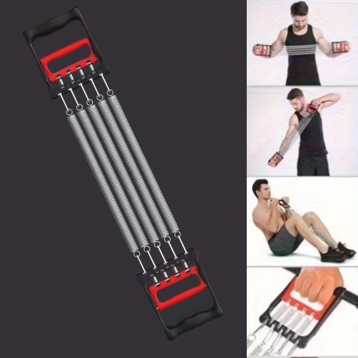 Göğüs Genişletme ve Kuvvet Egzersiz Aleti – 5 Yaylı 5 Kademeli Ayarlanabilir Fitness ve Kuvvet Antrenmanı Ekipmanı Göğüs Genişletme ve Kuvvet Egzersiz Aleti – 5 Yaylı 5 Kademeli Ayarlanabilir Fitness ve Kuvvet Antrenmanı Ekipmanı