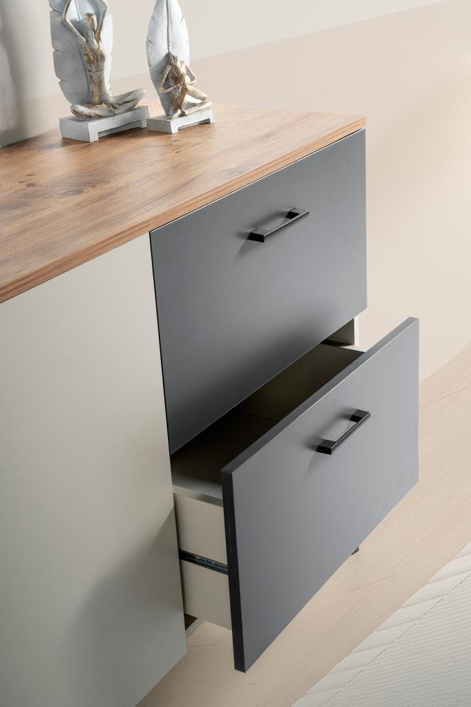 Sivas Gözde Mobilya Gökçe 2 Kapakli 2 Çekmeceli Konsol Büfe 180X45x85.5