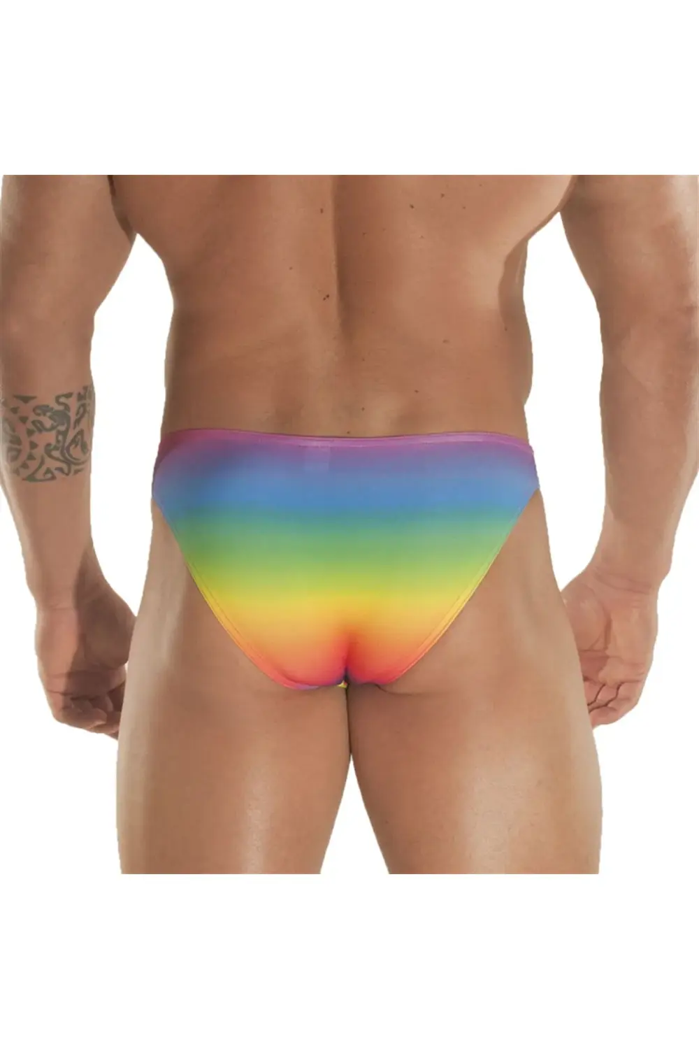 Gökkuşağı Desenli Erkek Slip
