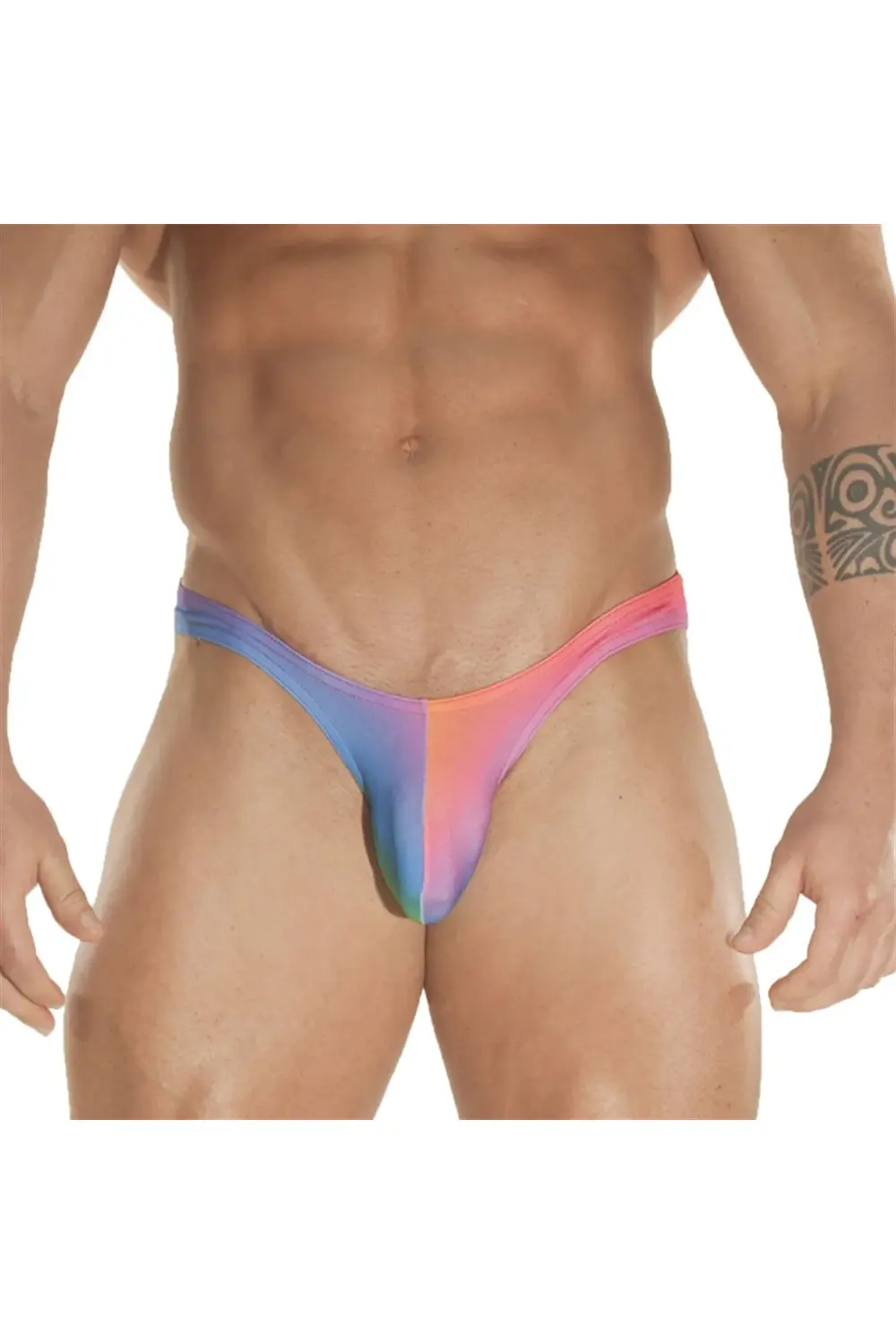 Gökkuşağı Desenli Erkek Slip