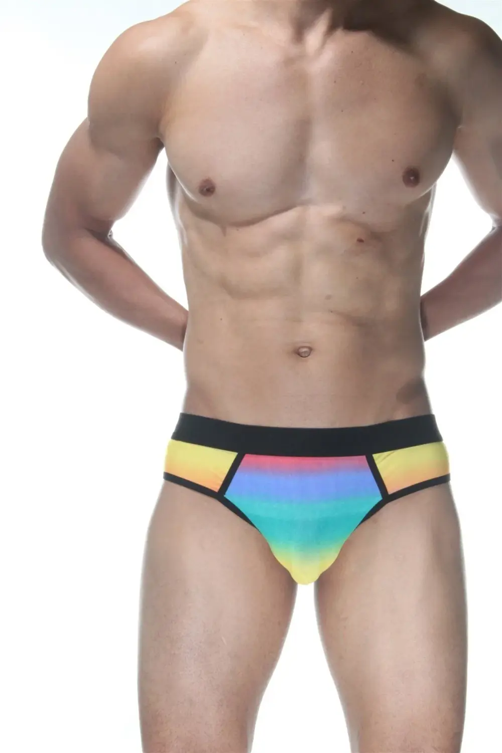 Gökkuşağı Jockstrap Fantezi İç Giyim