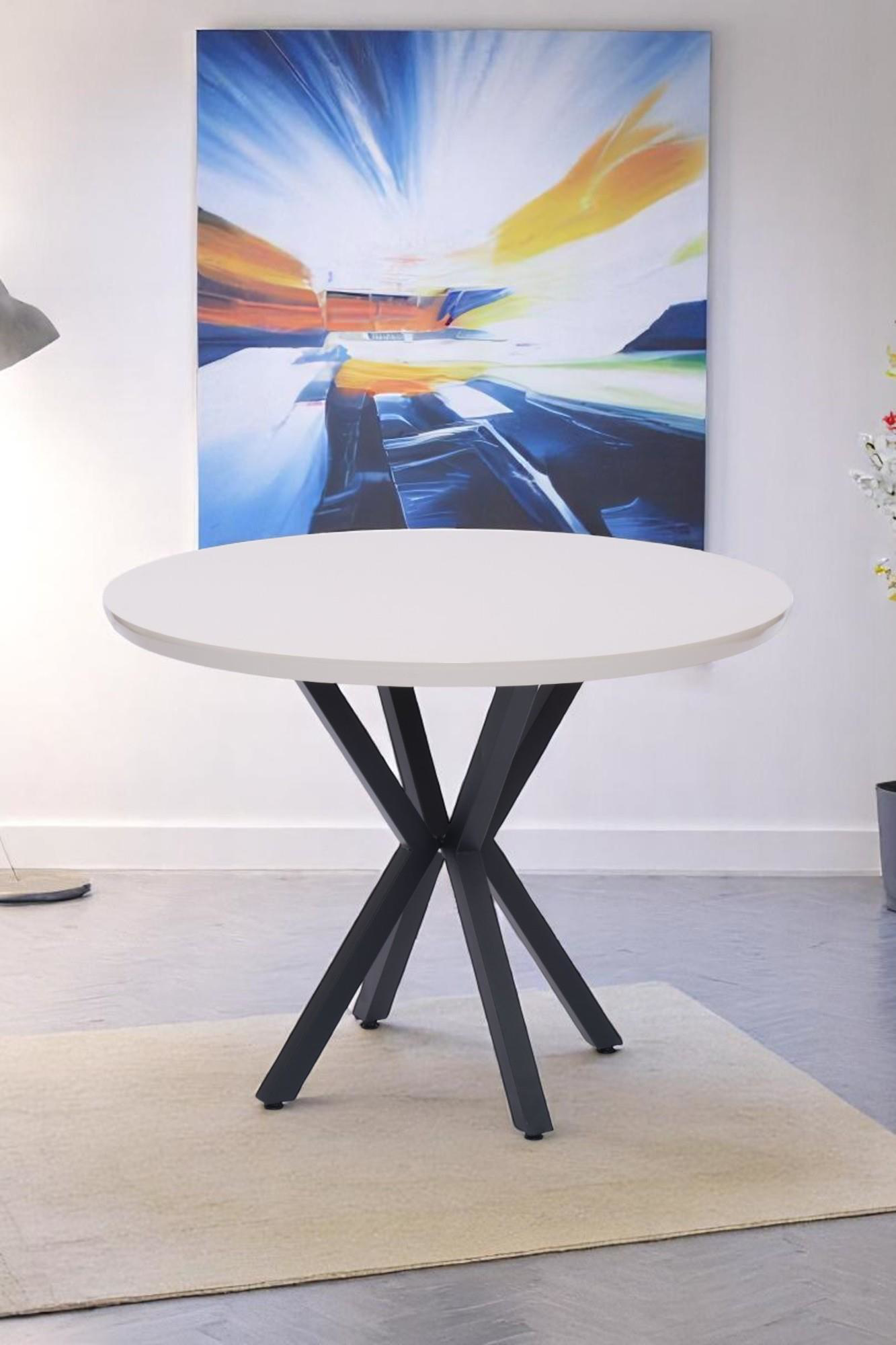 Göksu Yuvarlak Lak Panel Mutfak Masası 100cm Göksu Yuvarlak Lak Panel Mutfak Masası 100cm